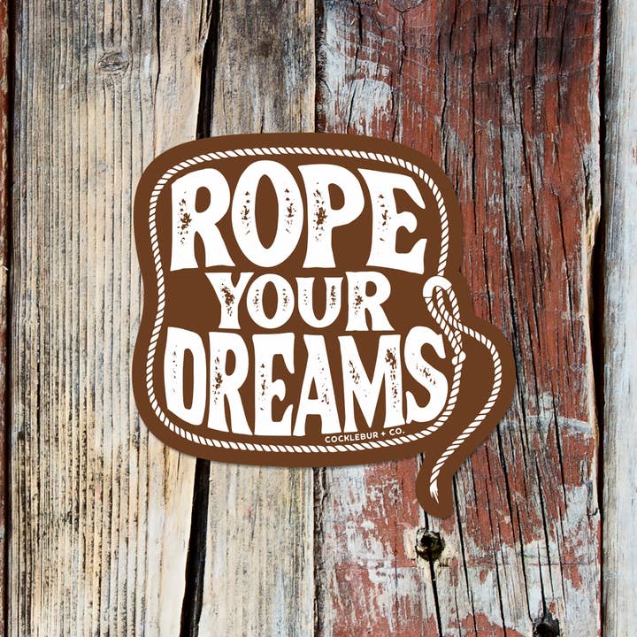 Adesivo - Cattura i tuoi sogni per la vendita all'ingrosso da parte di Cocklebur & Co.