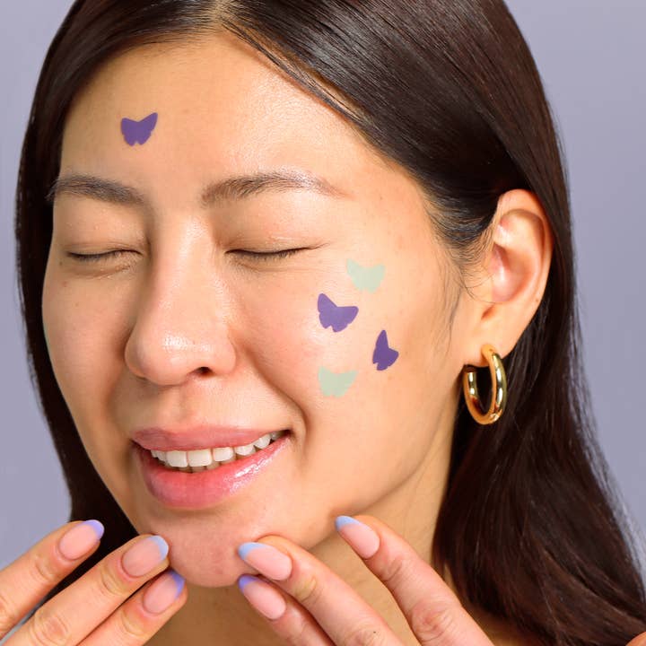 My Spa Life - Wholesale Acne/Hydrocolloid Patch - Hydrocolloid Mint & Purple Butterfly Pimple Patches