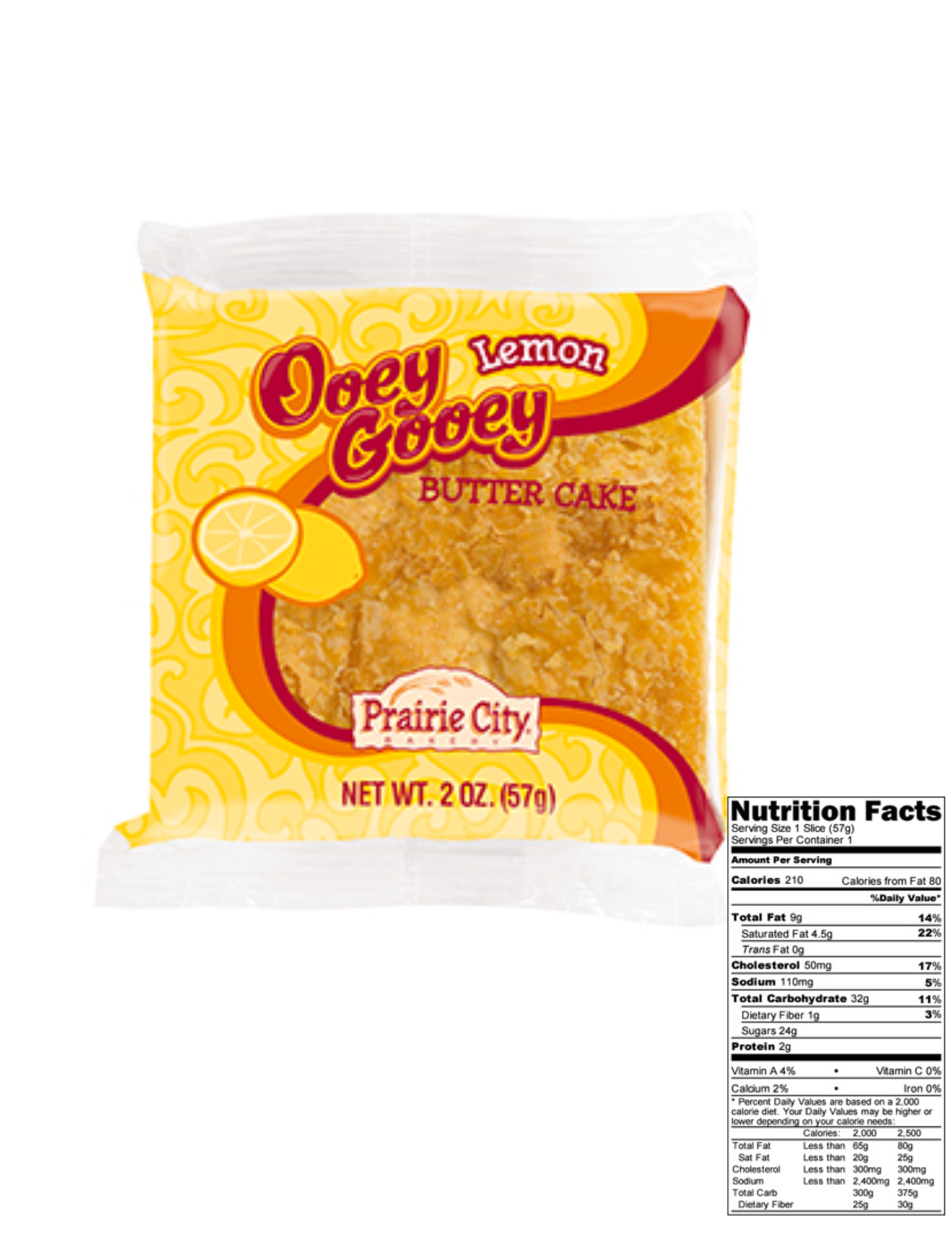 Shop The King - Wholesale Cake - Prairie City Bakery Ooey Gooey Lemon Cake 2 oz 10 Per Box2