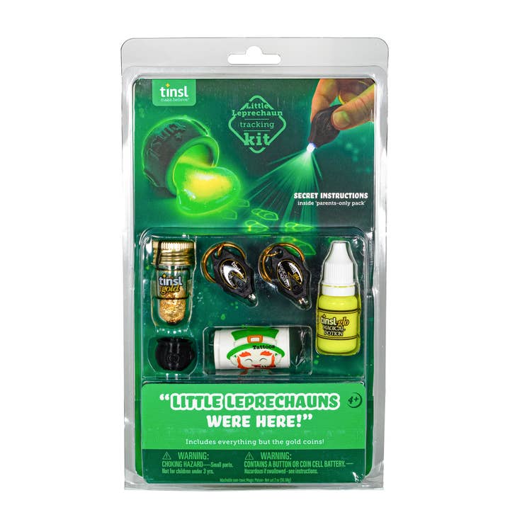tinsl - Wholesale DIY Craft Kit - Kids - "Little Leprechauns Were Here!" Leprechaun Tracking Kit