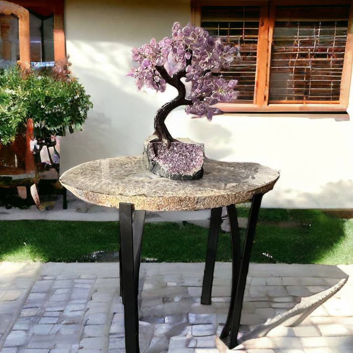 Table en cristal d'agate naturelle - Décoration d'intérieur en cristal - pour la vente par Rock Paradise