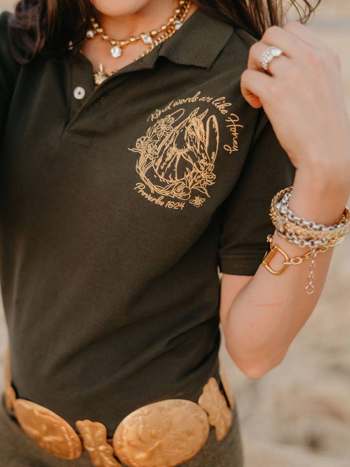 Rodeo Quincy - Wholesale Polo – Women’s - Sweet as Honey Polo1