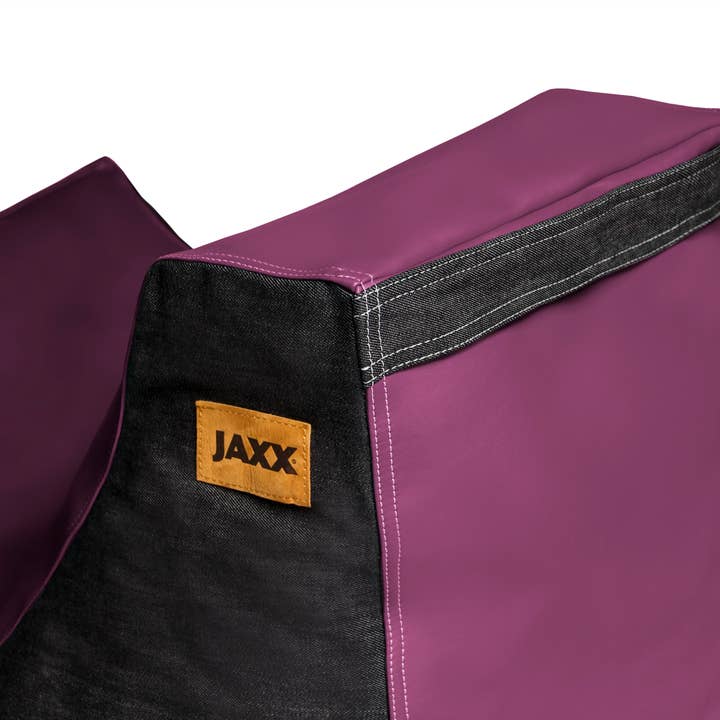 LuvU - Wholesale Chair - Jaxx Pixel Gamer Bean Bag Chair, Premium Vinyl / Dark Denim86