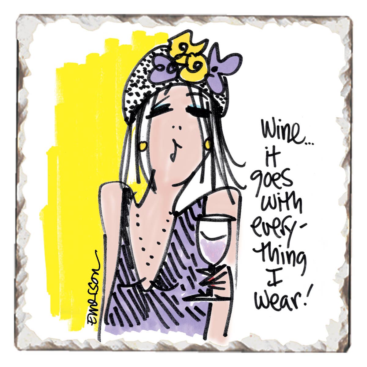 CounterArt/Highland Home/Thirstystone – wholesale Underlägg – Ladies of Indulgence Pre-Pack Single Coaster Display6