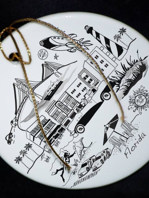 Adorno de Florida. para venta al por mayor de The Dish