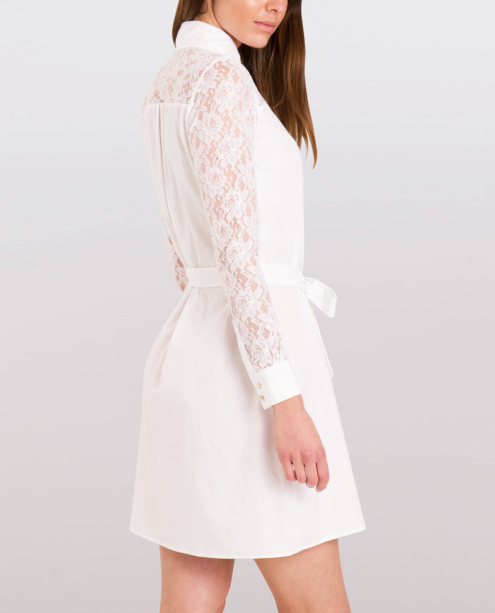 Sophie Cameron Davies - Wholesale Jurk - Dames - Klassieke katoenen hemdjurk wit2