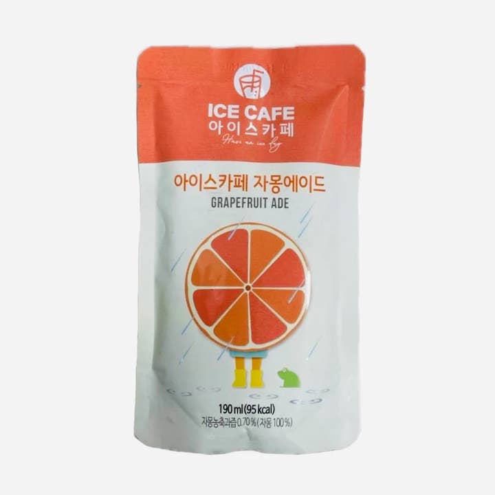 Ice Cafe- Ade Grapefruit Pouch - 190ml (Korea) for wholesale by Global Bite Co