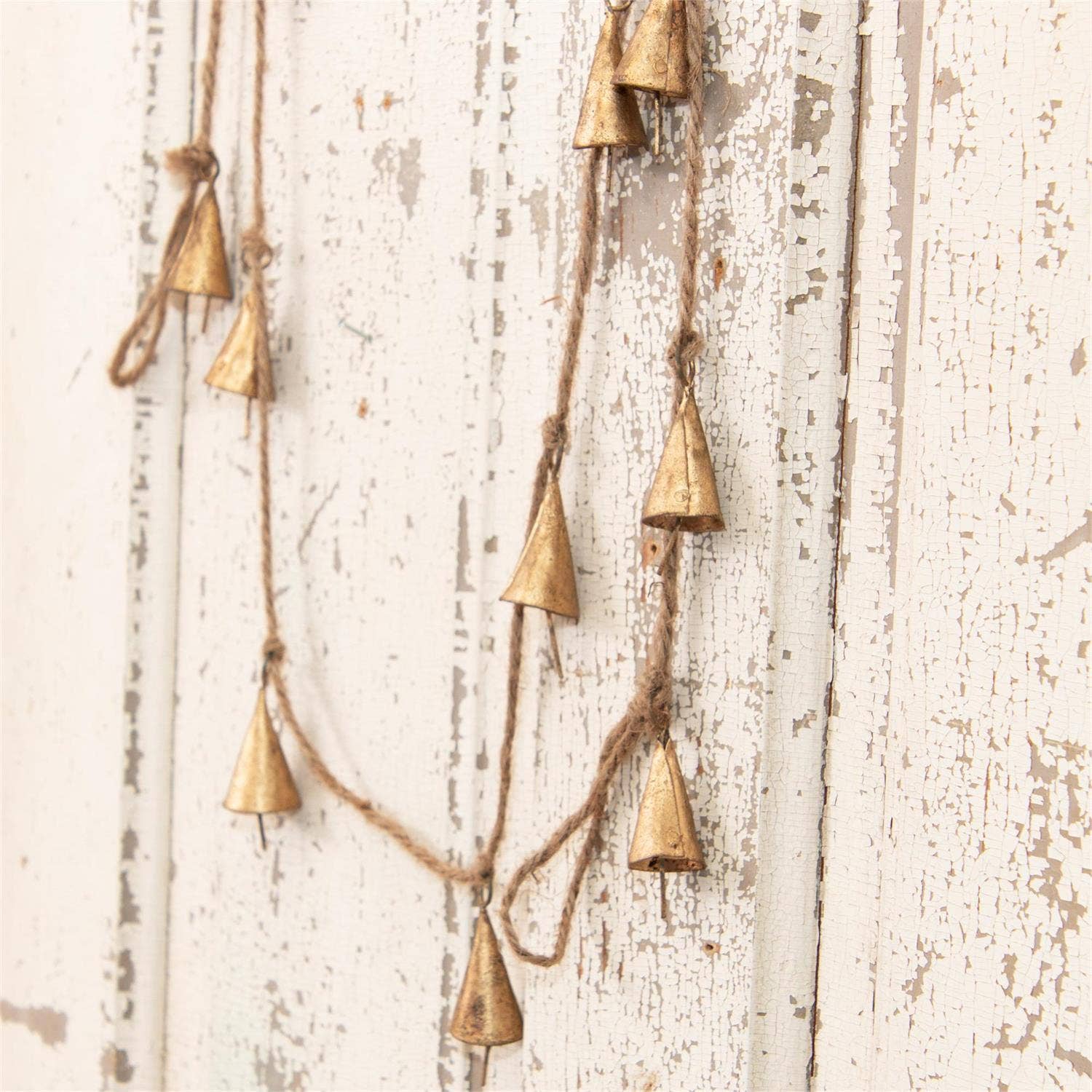 Audrey's Home & Gift – wholesale Bunting/garland – Garland - Gold Tone Mini Bells (PC)2