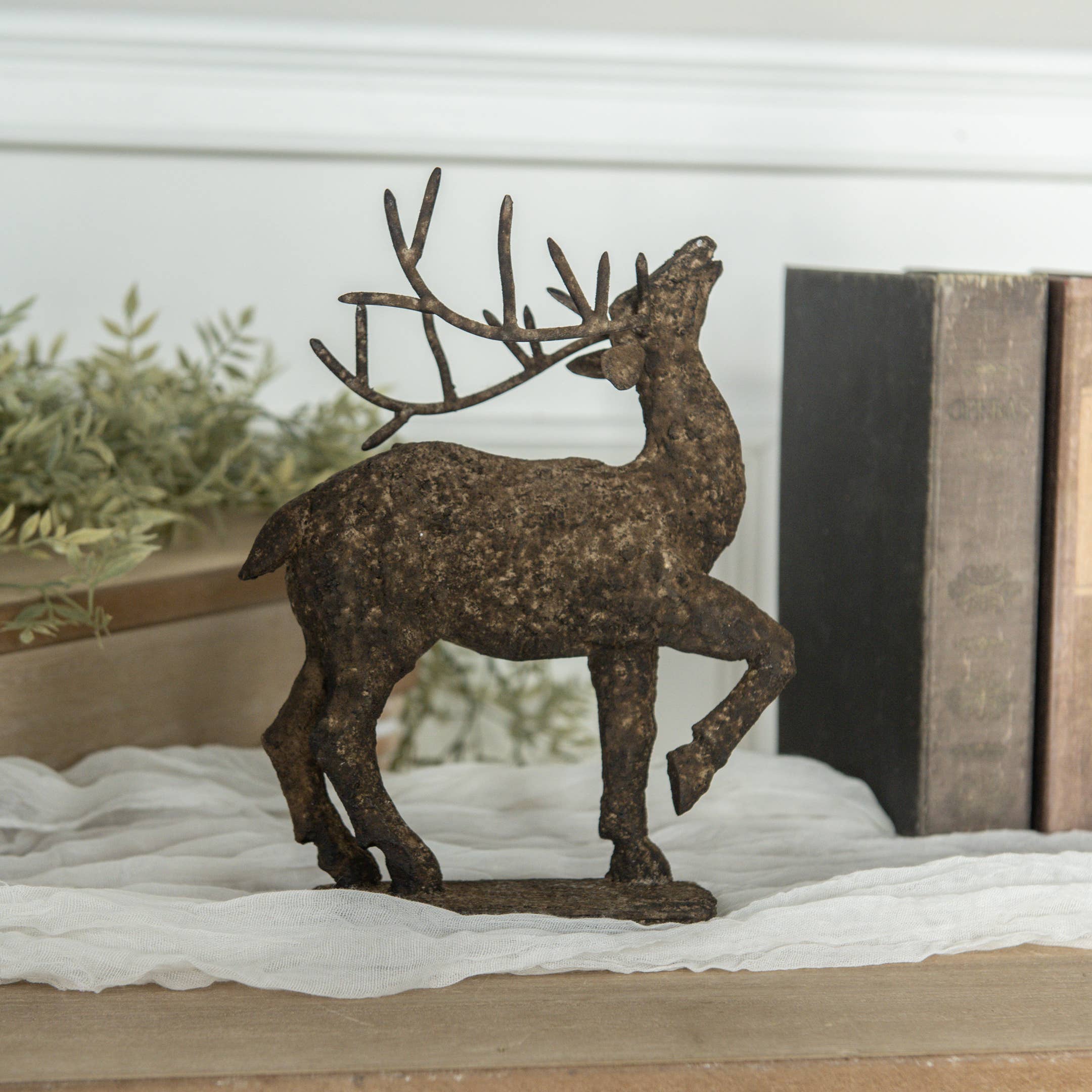 Ragon House - Wholesale Decorative Tabletop Object - RUSTIC TABLETOP DEER0