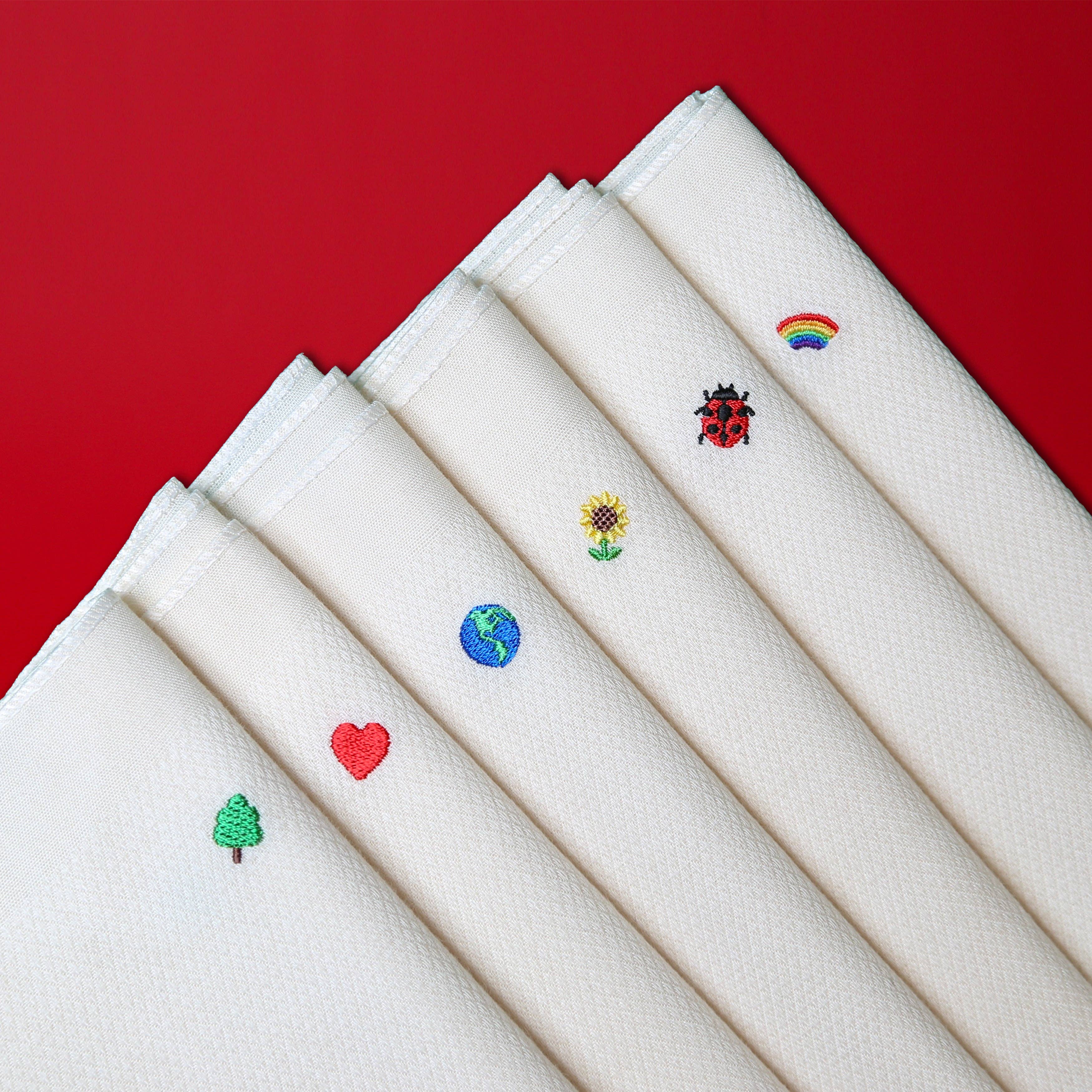 Hanky Gang – Engroshandel Lommetørklæde - Unisex – Økologisk Lommetørklæde, der Planter et Træ med 🌎 Jordbroderi5