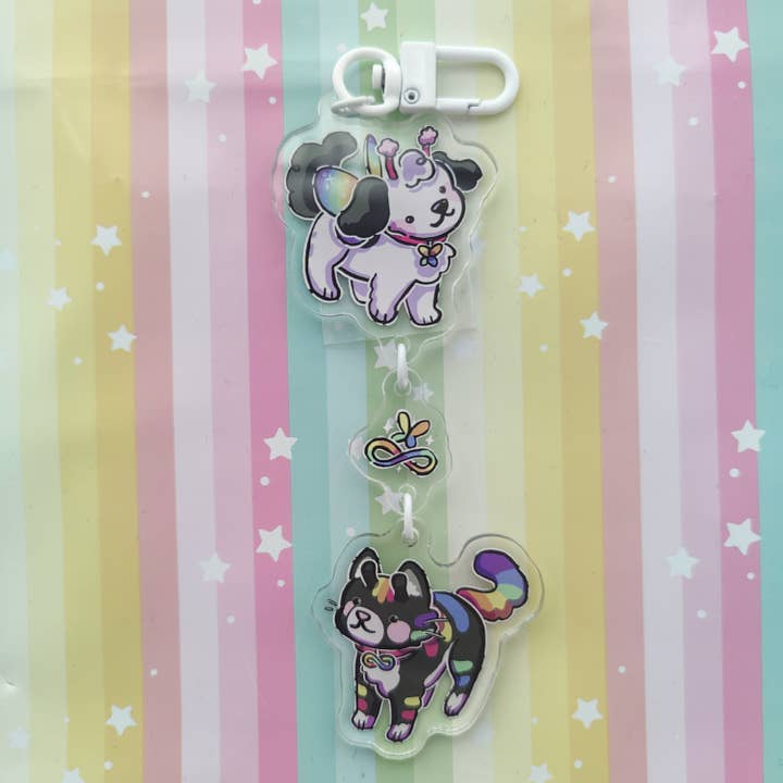 Colgante acrílico de insecto y criatura por woolblossom. para venta al por mayor de Hannimations