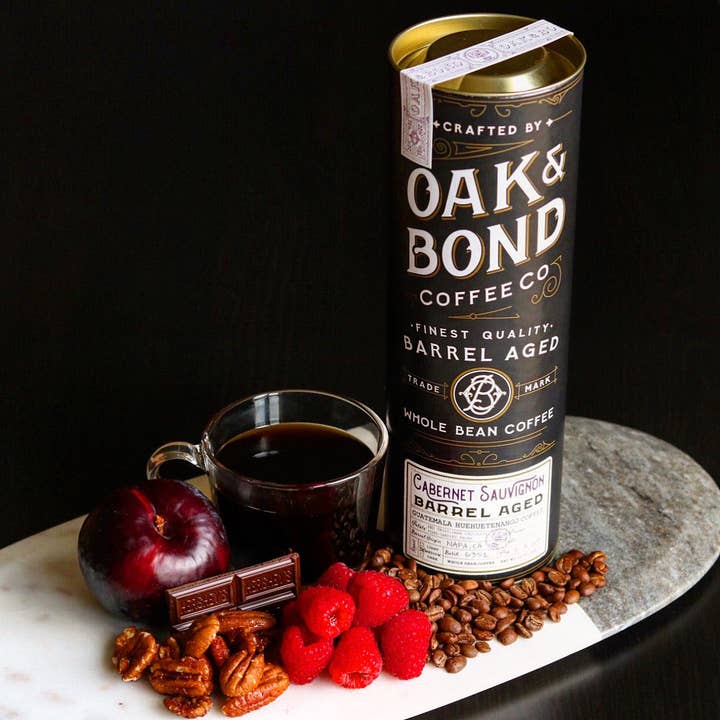 Oak and Bond Coffee Co. - Wholesale Coffee Beans - Cabernet Sauvignon Wine Barrel Aged Coffee