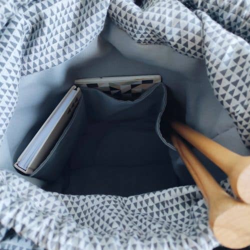 HILVAH - Venta al por mayor Bolso con asas - Mujer - Bolso nórdico, bolso crochet, bolso para guardar lana