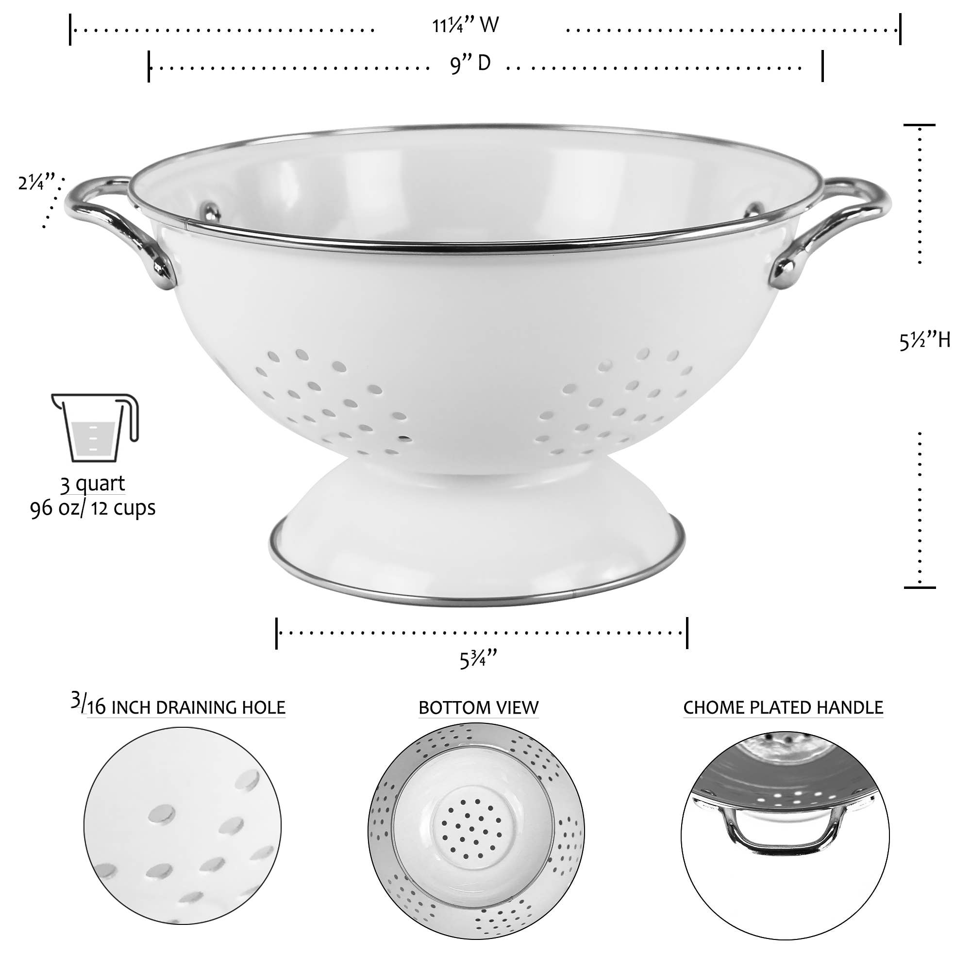 Reston Lloyd - Wholesale Colander - COLANDERS, 3 QUART9