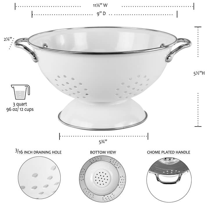 Reston Lloyd - Wholesale Colander - COLANDERS, 3 QUART9