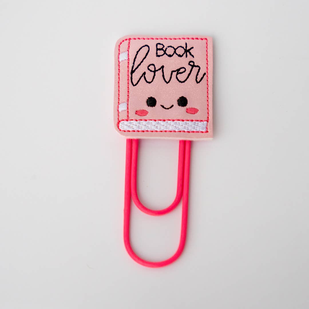 I Love Books and Bows – wholesale Bookmark – Big paper clip book marks - Book Lover1
