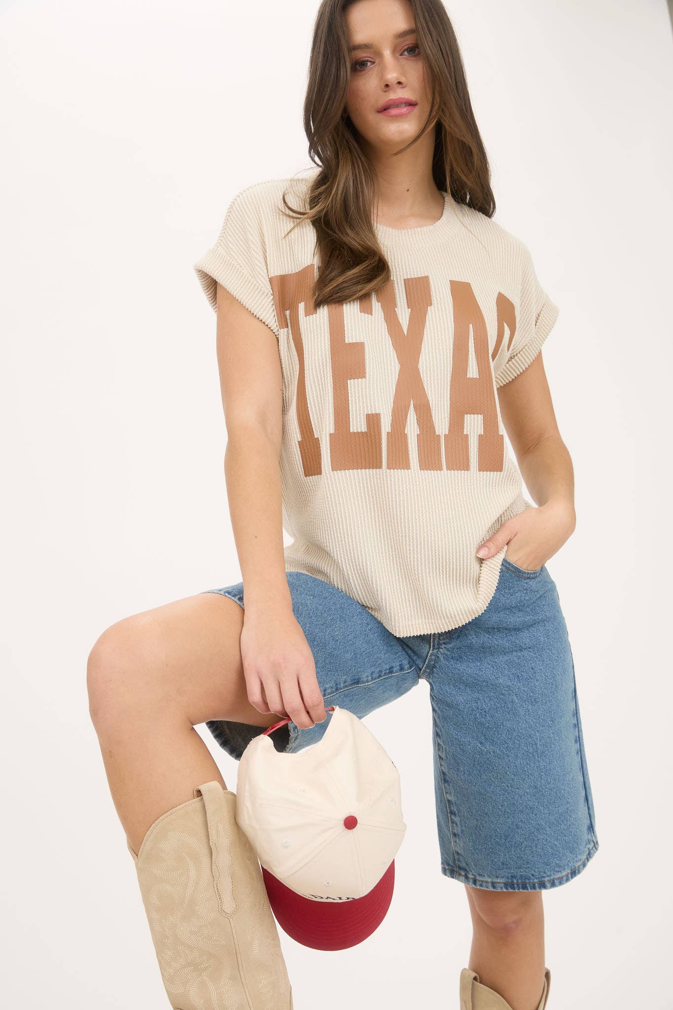 Blu Pepper - Wholesale Knit Top - Women's - TEXAS SHORT SLEEVE SWEATER KNIT T-SHIRT8