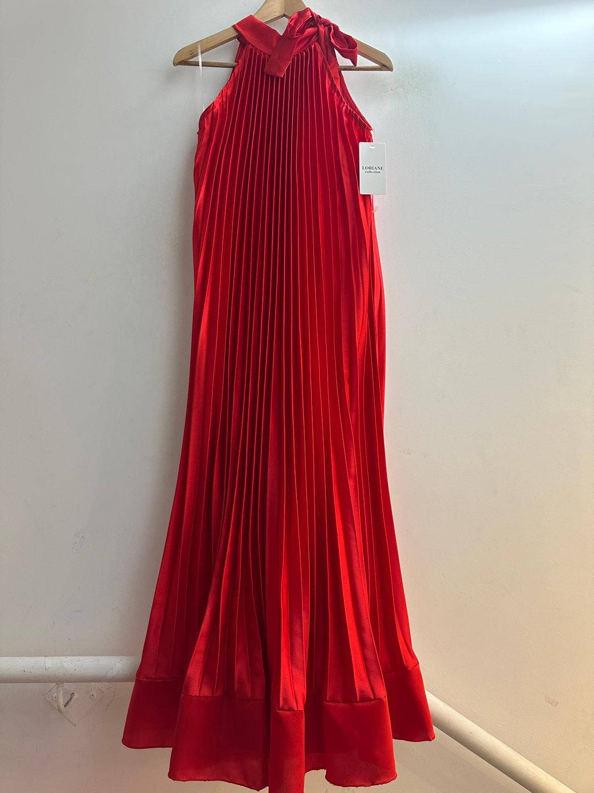 LORIANE - Wholesale Dress - Women's - 7207/61118 Pleated long dress0