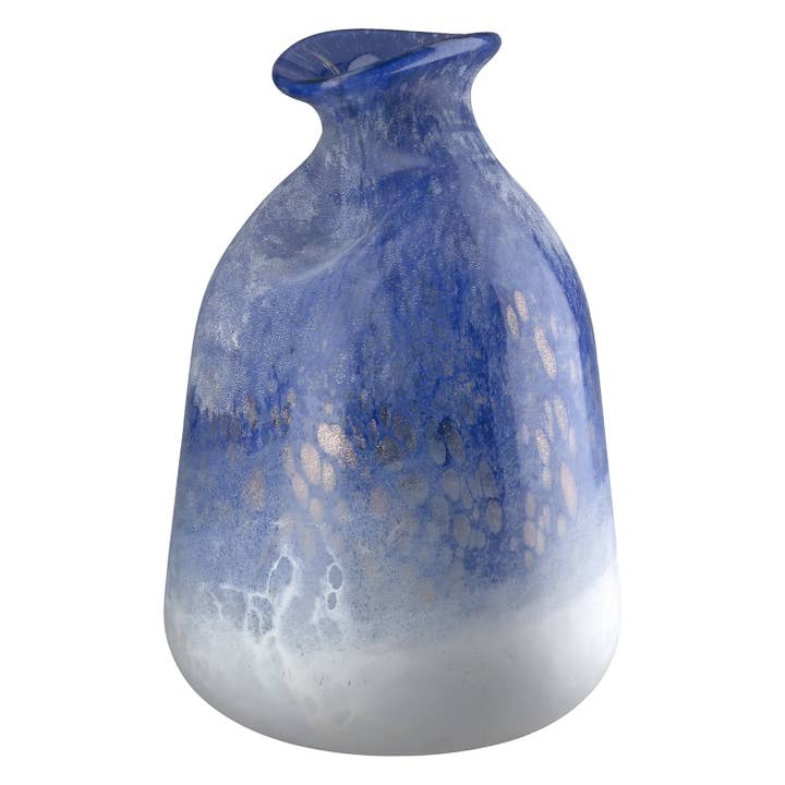 Vase Azur blau H. 27 cm, VE 2 für den Großhandel von Gilde Handwerk Macrander GmbH & Co. KG