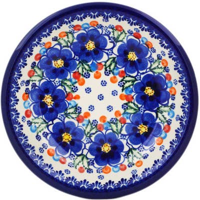 Bol à pâtes 9" Thème Jardin Lightbug UNIKAT pour la vente par Polmedia Polish Pottery
