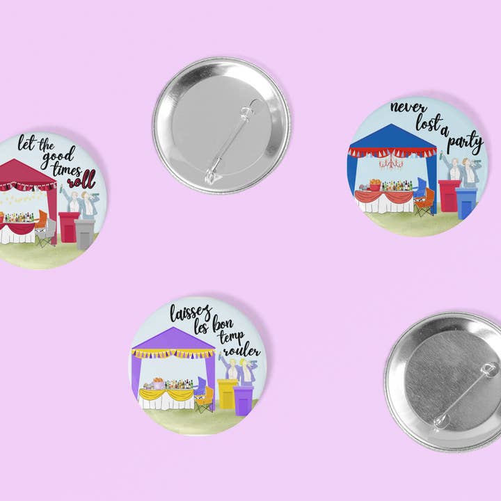 Bouton Jour de Match | Jamais Perdu une Fête | Personnalisable pour la vente par GameDayDrips