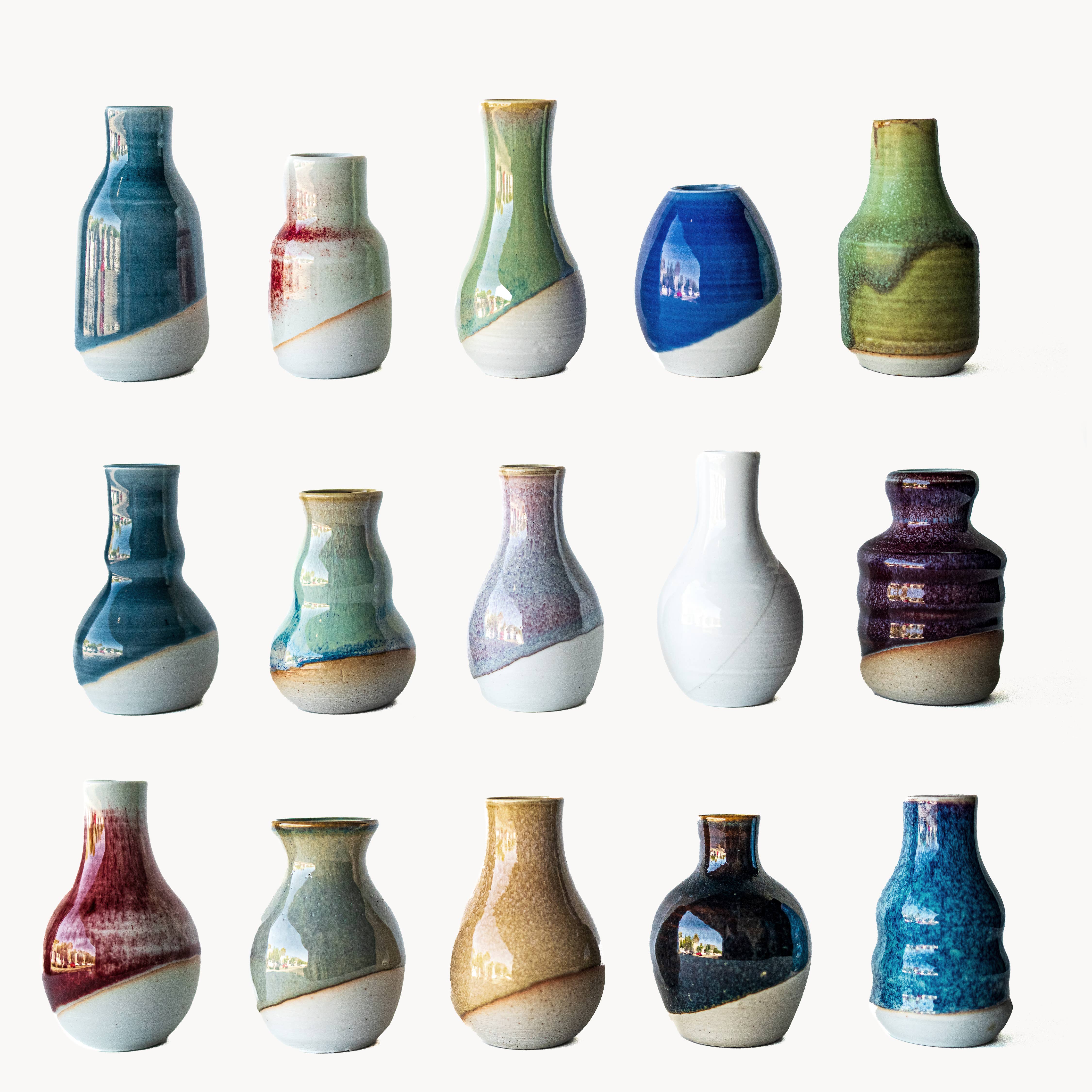Sara Pilchman Ceramics - Wholesale Vase - TinyPots Bottleneck2
