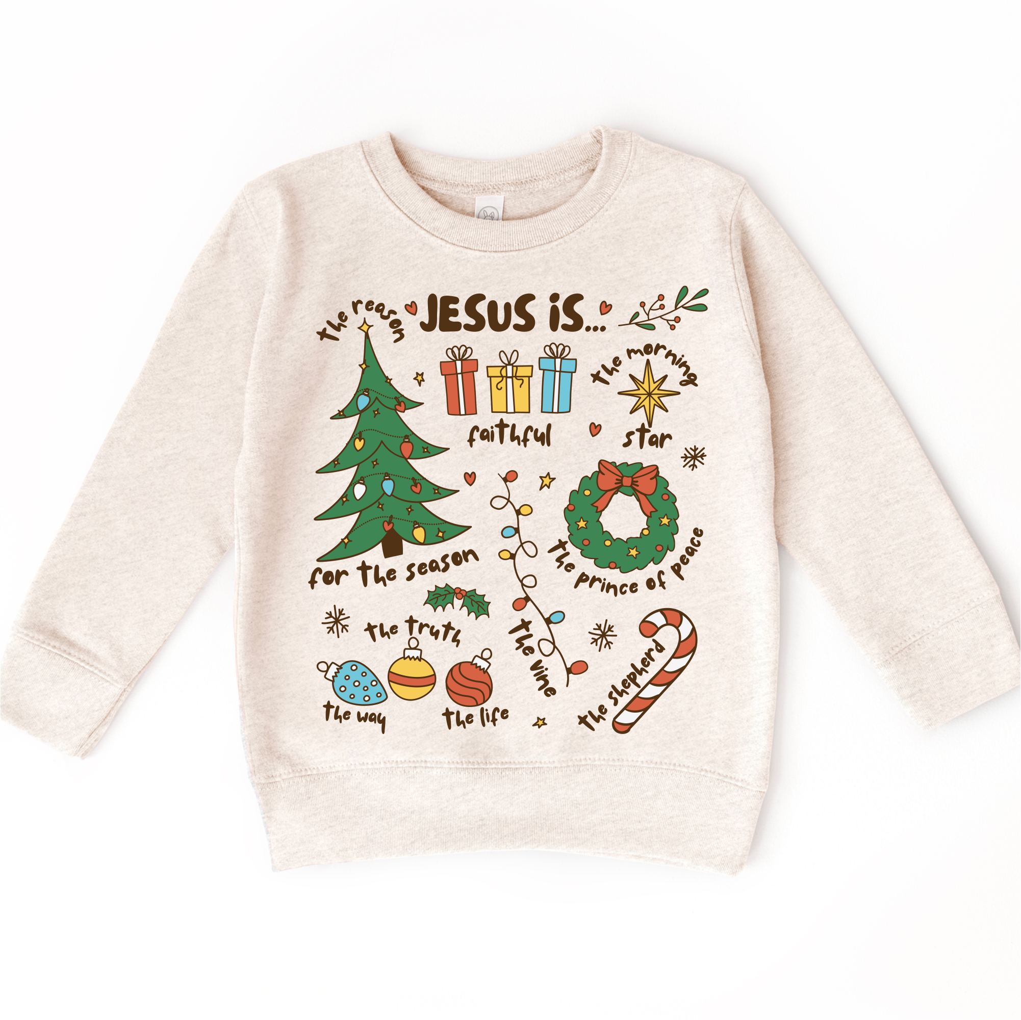 Madi Moosh - Wholesale Screen Printed T-Shirt - Kids - Jesus Is Christmas T-Shirt - Christian Tee4