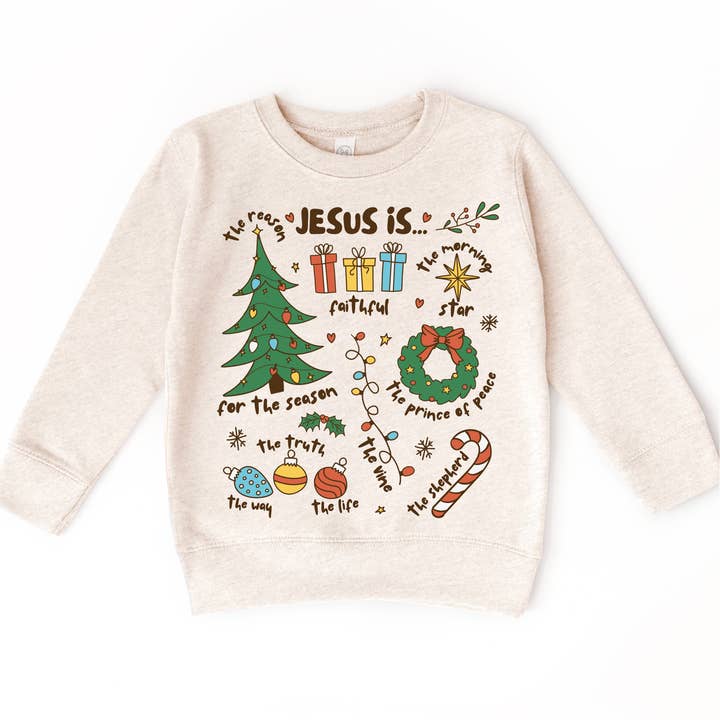 Madi Moosh - Wholesale Screen Printed T-Shirt - Kids - Jesus Is Christmas T-Shirt - Christian Tee4