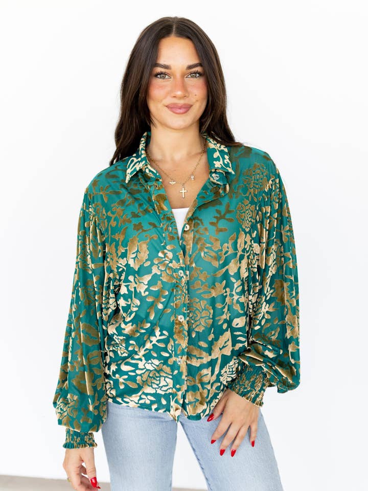 TH23 TURQUOISE VELVET TOP (7 Piece) for wholesale by Turquoise Haven