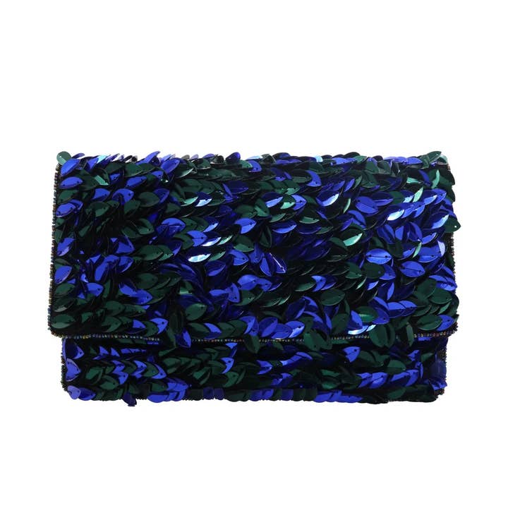 Pochette bijou verte et bleue Oceana pour la vente par ACUS