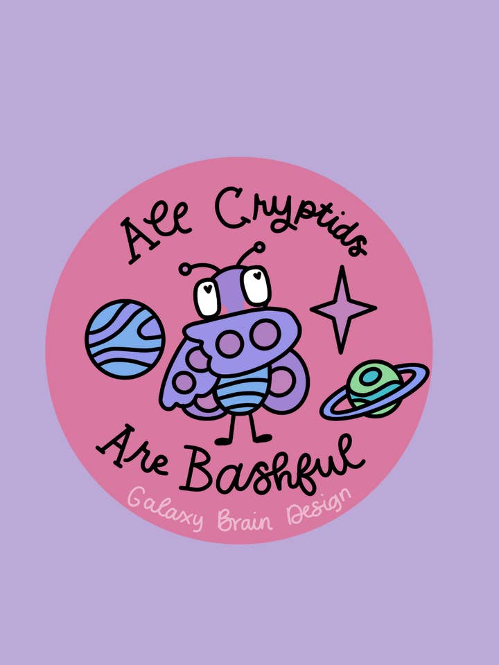 Alle Kryptiden sind schüchtern (ACAB) Aufkleber für den Großhandel von Galaxy Brain Design