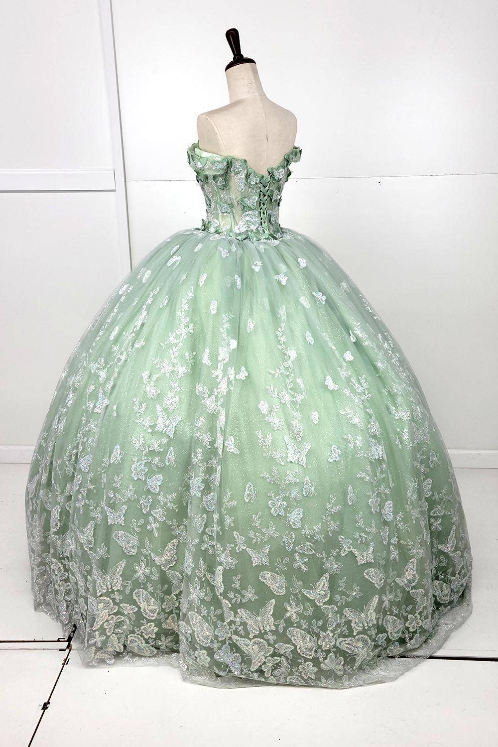 Chicas – Großhandel Abendkleid – Damen – Glitzer- und Pailletten-Schmetterlings-Quinceañera-Kleid CHF31039