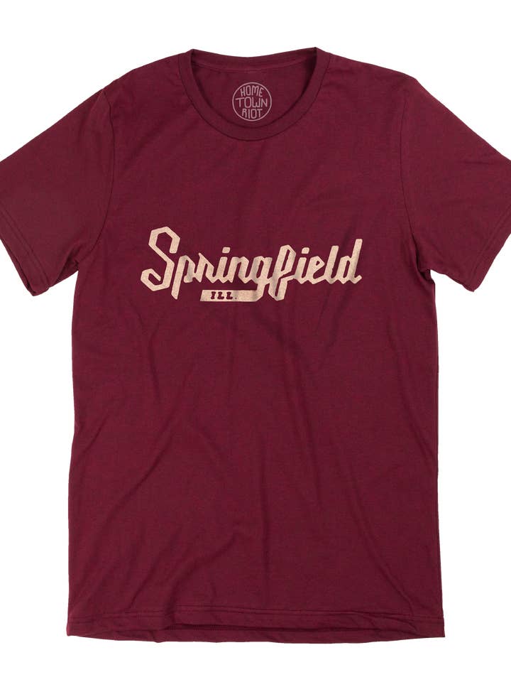 Chemise imprimée à la main Springfield pour la vente par HomeTown Riot