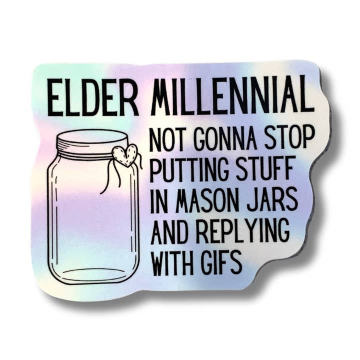 Aufkleber Elder Millennial für den Großhandel von GetBullish