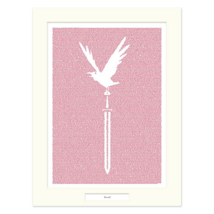 Beowulf Matted Print for wholesale by Litographs