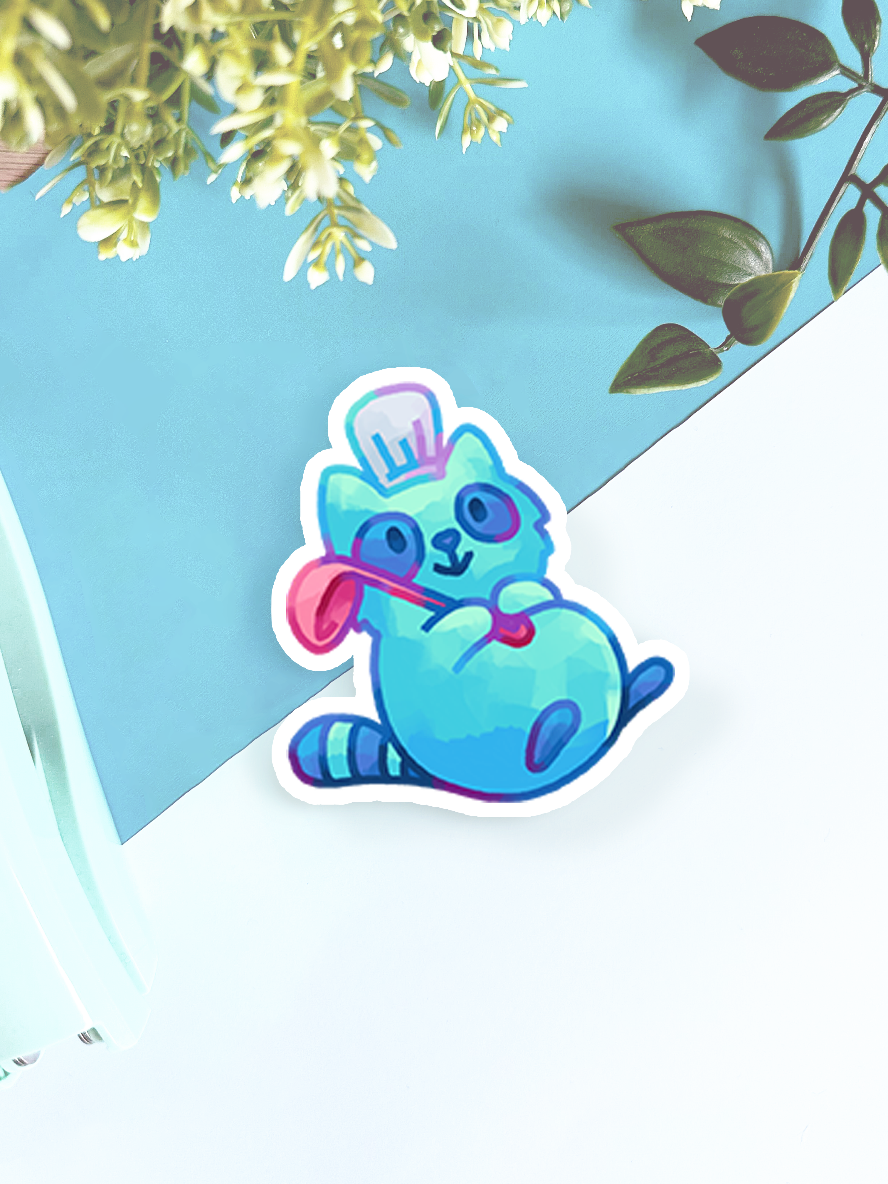 Shiku Designs - Wholesale Sticker - Chef Rat and Raccoon Mini Sticker Set2