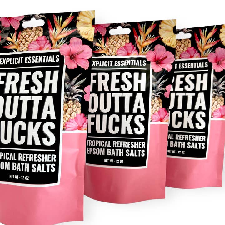 Explicit Essentials - Wholesale Bath Salts - Fresh Outta Fucks Bath Salts 12oz Bag 2