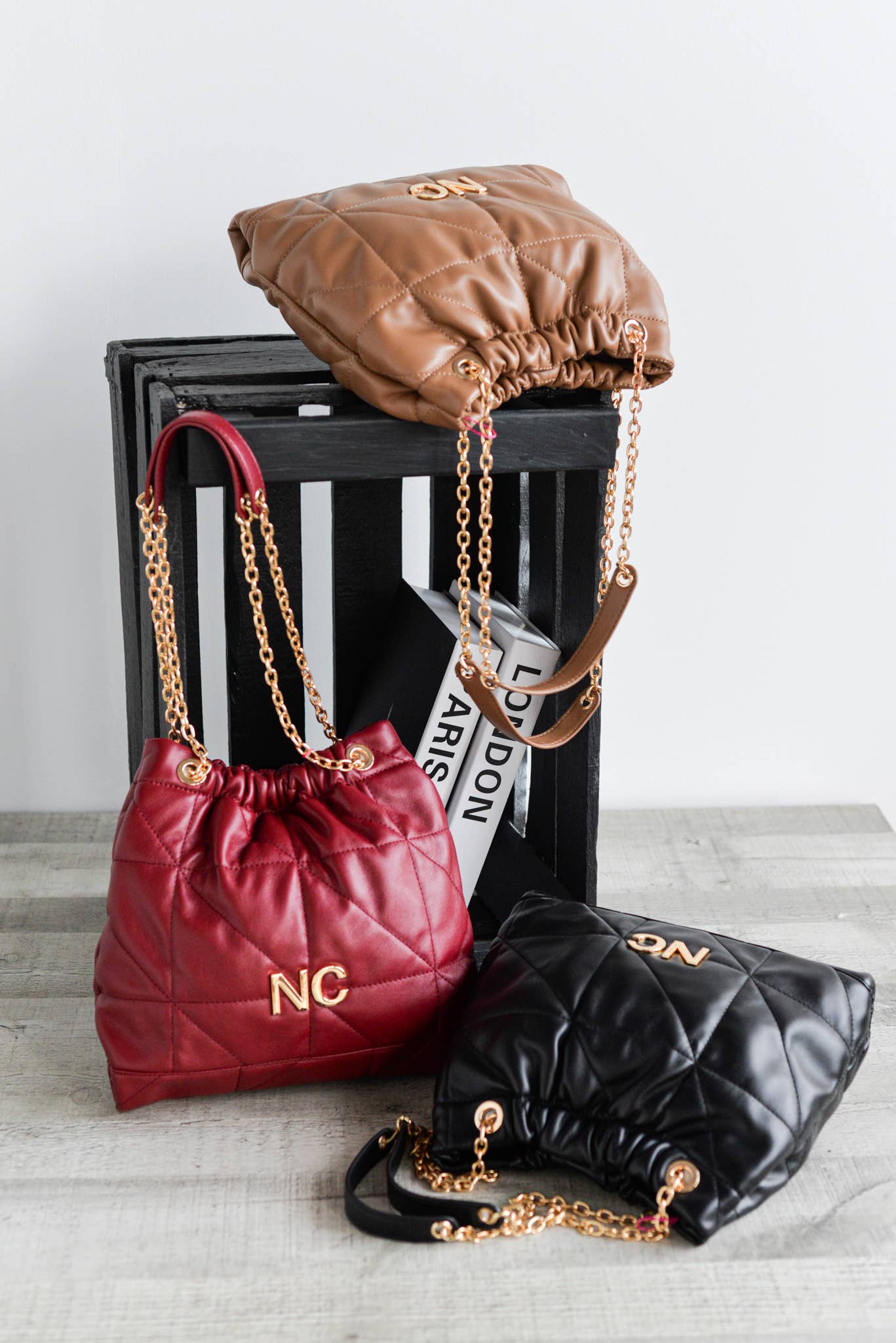 NOCO – Engroshandel Skuldertaske – til kvinder – Vegansk Læderjakke NC Syet Brun3