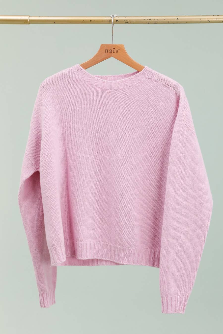 NAÏS PARIS - Wholesale Knit Sweater - Women's - Crew neck sweater with long sleeves, 100% superfine merino wool9