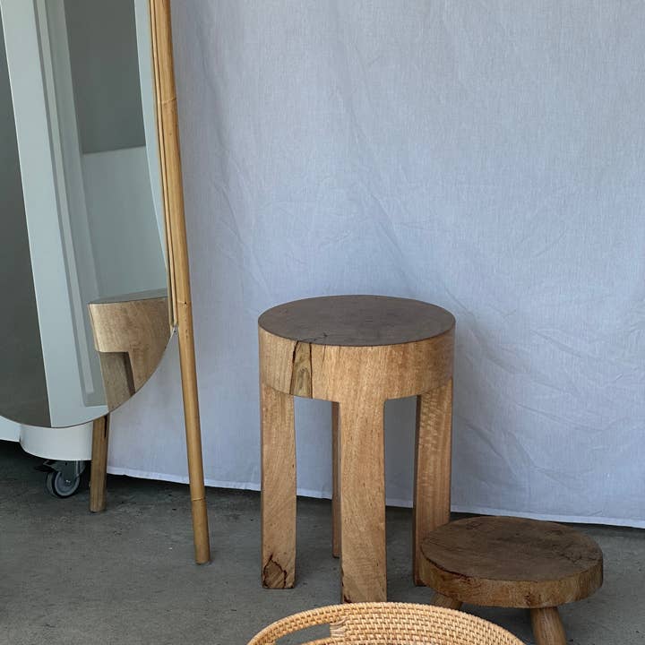 Office Objets - Wholesale Basket - Set of three handcrafted Indonesian wicker baskets in natural rattan (caramel)102