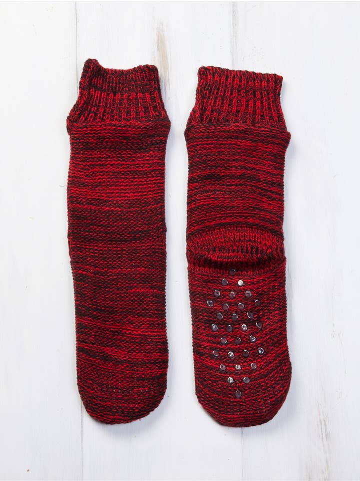 Lee Valley Ireland - Wholesale Socks - Unisex - Donegal Fleece Lined Socks - West Cork Fuschia2