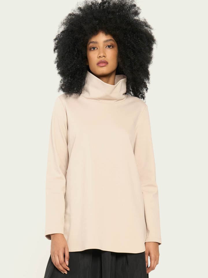 Taunietta viscose Milano stitch t-shirt for wholesale by Vicario Cinque