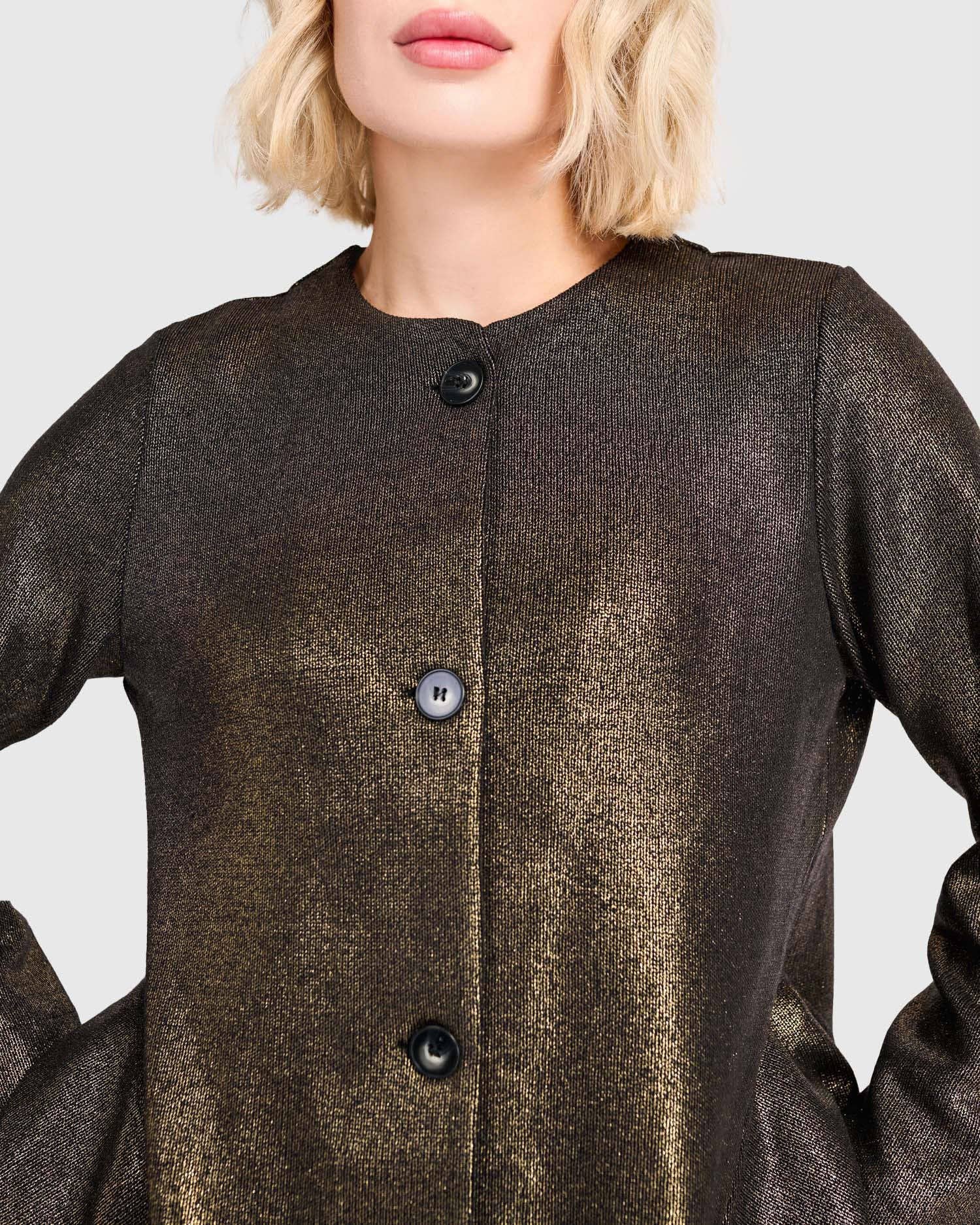 Hot Stuff Flounce Jacket, Gold for wholesale on Faire6