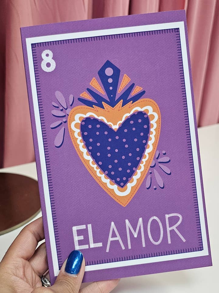 Lotería Corazón Blank Journal for wholesale by Soleil Vida Studio