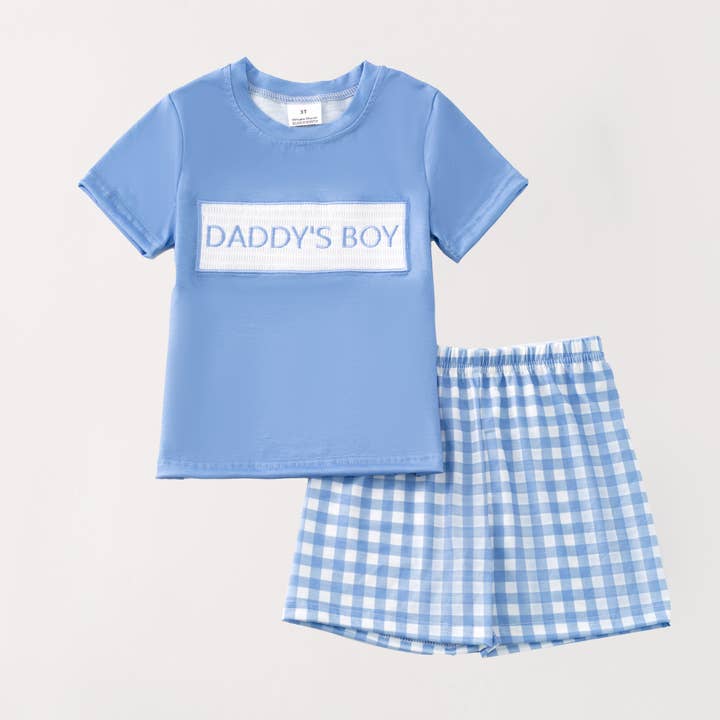 Auraquise - Wholesale Dress - Kids - Kids "DADDY'S GIRL/BOY" Embroidered Smocked Matching Clothes