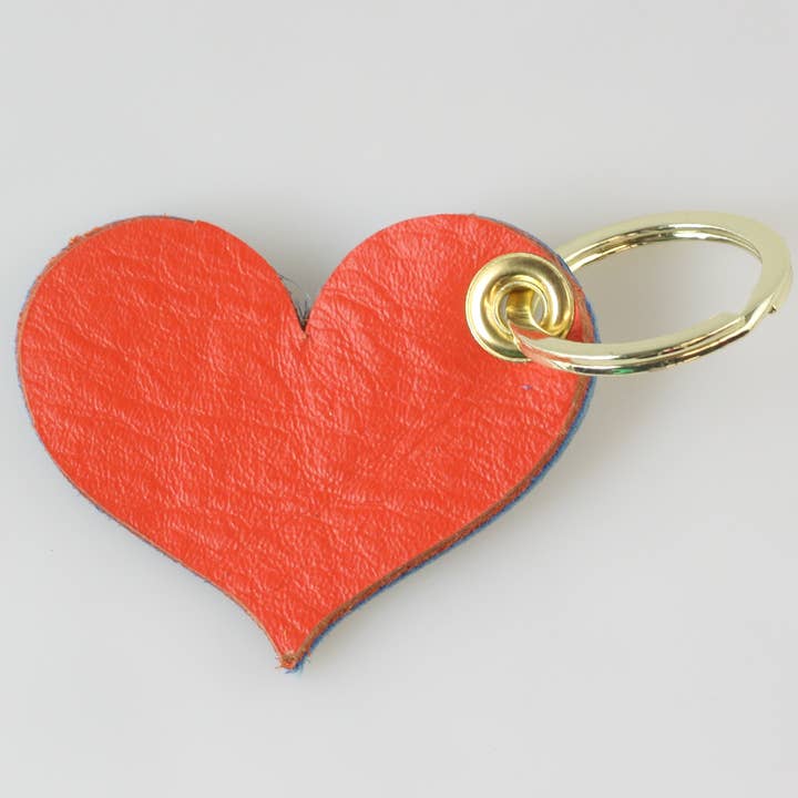 Zina Kao Exclusives - Wholesale Keychain – Women's - Two Tone Soft Leather Keychain: 2 shapes!9