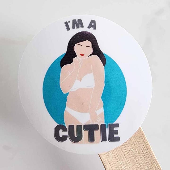 Vinyl-Aufkleber mit Aufschrift „I'm a Cutie“ für den Großhandel von Jane Unbound