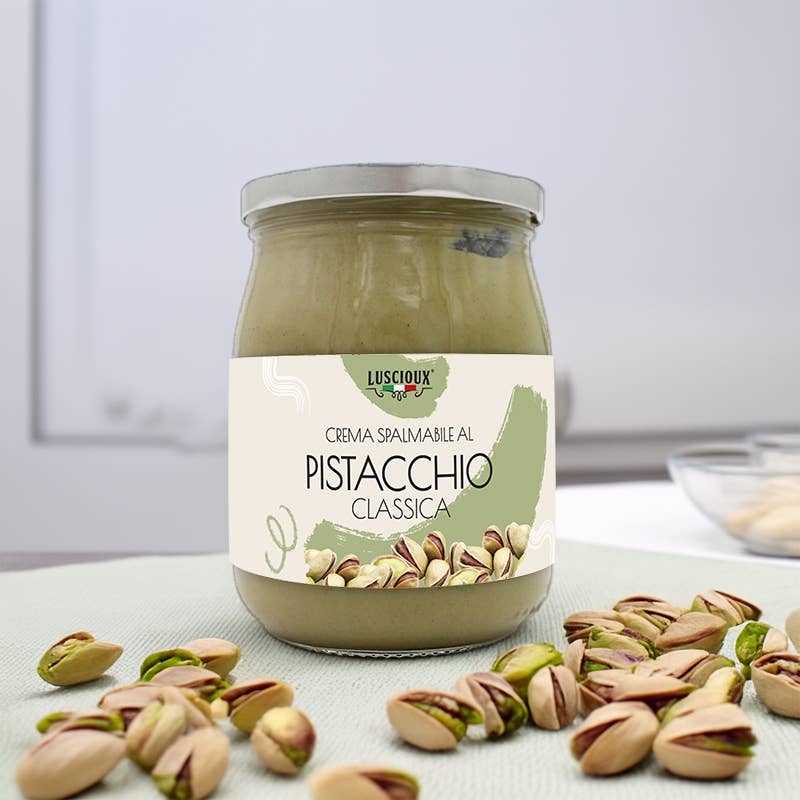 LUSCIOUX - OMNIA GROUP SRL - Wholesale Nut Butter - Classic Pistachio Cream_Max Jar