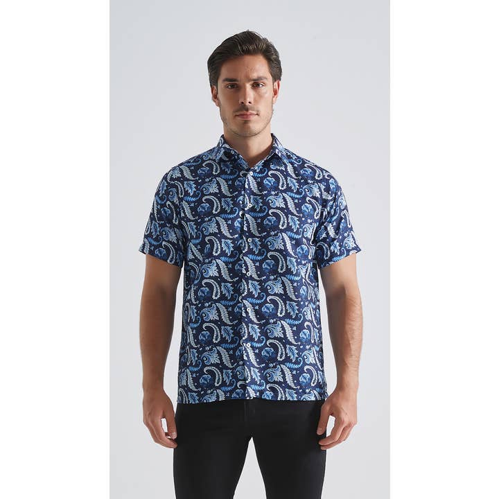 Chemisette à motifs en coupe droite pour la vente par Yves Enzo