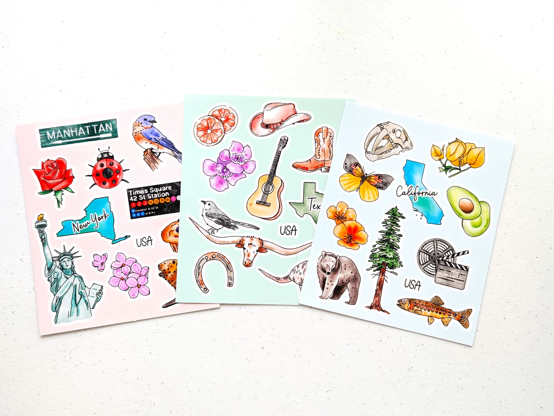 Aria Studio Crafts - Wholesale Sticker - New York Sticker Sheet3